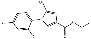 ethyl 5-amino-1-(2,4-dichlorophenyl)-1H-pyrazole-3-carboxylate 结构式