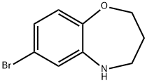 7-溴-2,3,4,5-四氢-1,5-苯氧杂氮杂卓 结构式