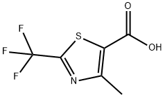 4-甲基-2-(三氟甲基)-1,3-噻唑-5-羧酸 结构式