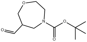 tert-butyl 6-formyl-1,4-oxazepane-4-carboxylate 结构式