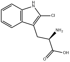 D-2-氯色氨酸 结构式