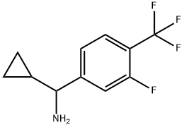 CYCLOPROPYL[3-FLUORO-4-(TRIFLUOROMETHYL)PHENYL]METHANAMINE 结构式