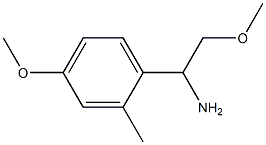 2-METHOXY-1-(4-METHOXY-2-METHYLPHENYL)ETHAN-1-AMINE 结构式