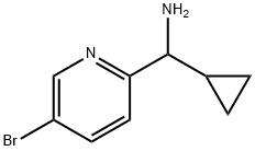 (5-bromopyridin-2-yl)(cyclopropyl)methanamine 结构式