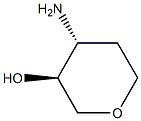 (3S,4R)-4-氨基-3-羟基四氢吡喃 结构式
