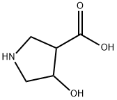 4-Hydroxypyrrolidine-3-carboxylic acid 结构式