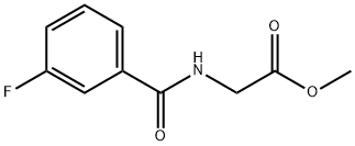 methyl N-[(3-fluorophenyl)carbonyl]glycinate 结构式