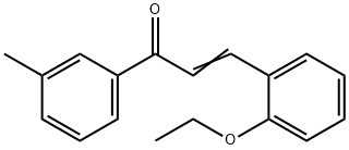 (2E)-3-(2-ethoxyphenyl)-1-(3-methylphenyl)prop-2-en-1-one 结构式