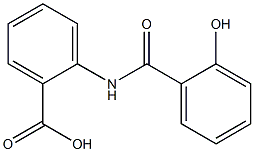 2-[(2-羟基苯甲酰基)氨基]苯甲酸 结构式