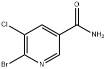 6-溴-5-氯烟酰胺 结构式