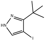 3-(叔丁基)-4-碘-1H-吡唑 结构式