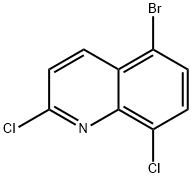 5-溴-2,8-二氯喹啉 结构式