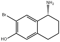 (R)-5-氨基-3-溴-5,6,7,8-四氢萘-2-醇 结构式