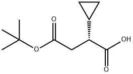 (R)-4-(叔丁氧基)-2-环丙基-4-氧代丁酸 结构式