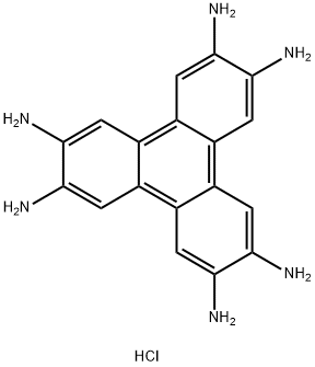 2,3,6,7,10,11-六氨基三苯六盐酸盐 结构式