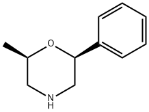 (2R,6S)-2-甲基-6-苯基吗啉 结构式