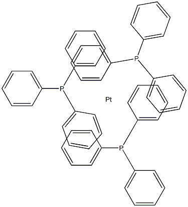 Platinum, tris(triphenylphosphine)- 结构式