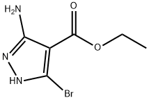 3-氨基-5-溴吡唑-4-甲酸乙酯 结构式