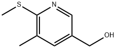 (5-甲基-6-甲基硫烷基-吡啶-3-基)-甲醇 结构式