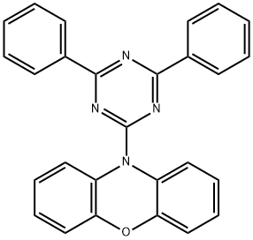 1-(4,6-二苯基-1,3,5-三嗪-2-基)-1H-吩恶嗪 结构式