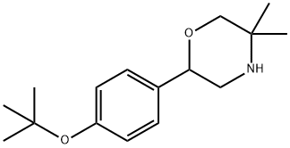 2-(4-tert-butoxyphenyl)-5,5-dimethylmorpholine 结构式