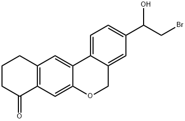 3-(2-Bromo-1-hydroxyethyl)-10,11-dihydro-5H-dibenzo[c,g]chromen-8(9H)-one 结构式