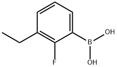 (3-乙基-2-氟苯基)硼酸 结构式