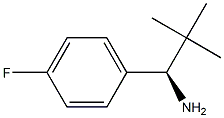 (1R)-1-(4-FLUOROPHENYL)-2,2-DIMETHYLPROPAN-1-AMINE 结构式