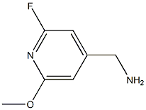 (2-氟-6-甲氧基吡啶-4-基)甲胺 结构式