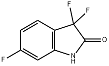 3,3,6-三氟吲哚啉-2-酮 结构式