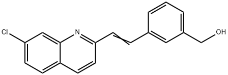 (E)-(3-(2-(7-氯喹啉-2-基)乙烯基)苯基)甲醇 结构式