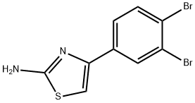 4-(3,4-dibromophenyl)-1,3-thiazol-2-amine 结构式