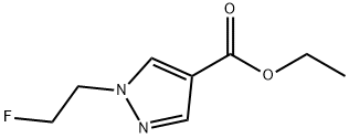 1-(2-Fluoro-ethyl)-1H-pyrazole-4-carboxylic acid ethyl ester 结构式