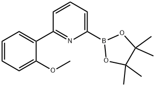 2-(2-methoxyphenyl)-6-(4,4,5,5-tetramethyl-1,3,2-dioxaborolan-2-yl)pyridine 结构式