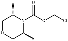 (3R,5S)-chloromethyl 3,5-dimethylmorpholine-4-carboxylate 结构式