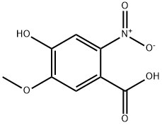 4-羟基-5-甲氧基-2-硝基苯甲酸 结构式