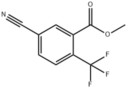 5-氰基-2-(三氟甲基)苯甲酸甲酯 结构式