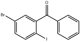 5-溴-2-碘二苯甲酮 结构式