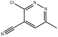 3-氯-6-甲基哒嗪-4-氰基 结构式