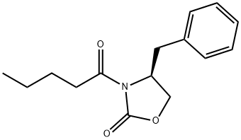 (S)-4-BENZYL-3-PENTANOYLOXAZOLIDIN-2-ONE 结构式