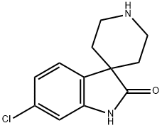6-氯螺[二氢吲哚-3,4'-哌啶]-2-酮 结构式