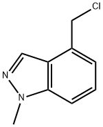 4-(Chloromethyl)-1-methyl-1H-indazole 结构式