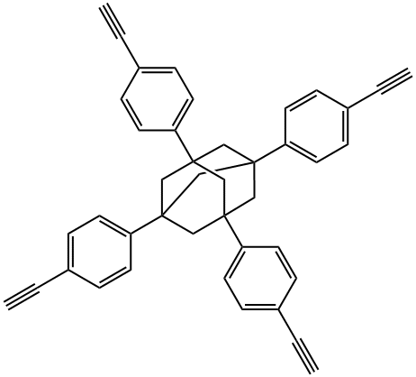 1,3,5,7-四(4-炔基苯基)金刚烷 结构式