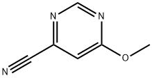 6-METHOXYPYRIMIDINE-4-CARBONITRILE 结构式