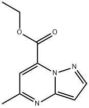 ETHYL 5-METHYLPYRAZOLO[1,5-A]PYRIMIDINE-7-CARBOXYLATE 结构式