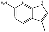 5-methyl-7H-pyrrolo[2,3-d]pyrimidin-2-amine 结构式