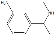 3-[1-(METHYLAMINO)ETHYL]ANILINE 结构式