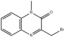 1-甲基-3-溴甲基喹喔啉-2-酮 结构式