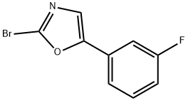 Oxazole, 2-bromo-5-(3-fluorophenyl)- 结构式