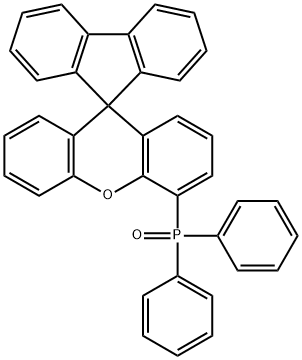 二苯基螺[9H-芴-9,9'-[9H]黄嘌呤]-4'-基氧化膦 结构式